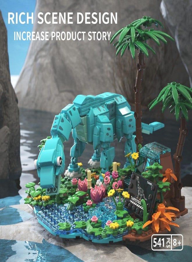 Mov stone Dinosaur World Brachiosaurus Building Set- Compatible with Lego Sets for Boys 8-14, Jurassic Volcano Era Building, Birthday Gift Set for Boys & Girl (559 Pcs) - Image 2